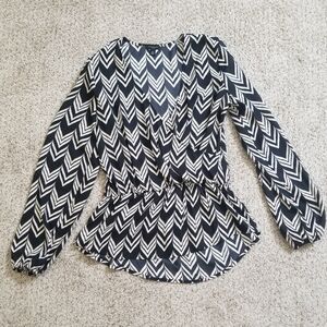 Ann Taylor Faux Wrap Blouse